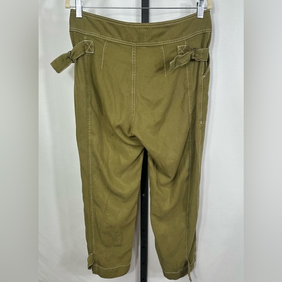 Anthropologie Jackson Tapered Utility Pants Size US 8P Green Joggers - Picture 6 of 13